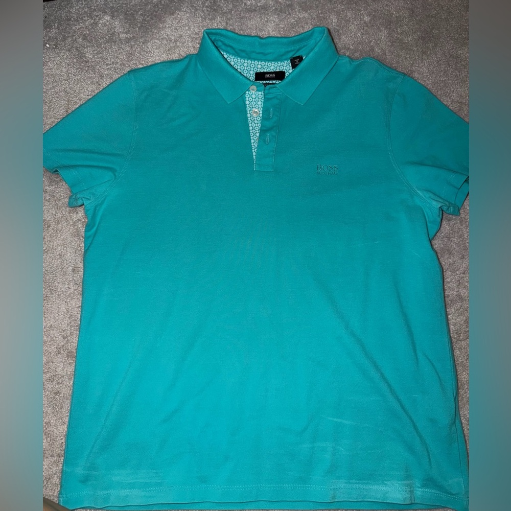 Hugo Boss Men's Aqua Polo Shirt